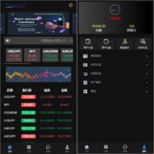 新版UI海外外汇微盘系统/多语言微交易/前端uniapp